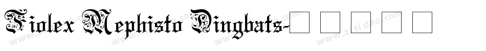 Fiolex Mephisto Dingbats字体转换
